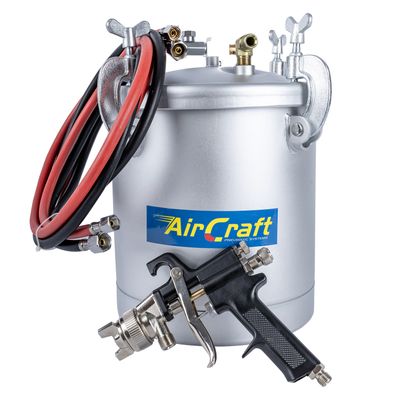 10l Paint Pot With 2m Hose & Gun 1.8mm No Cup